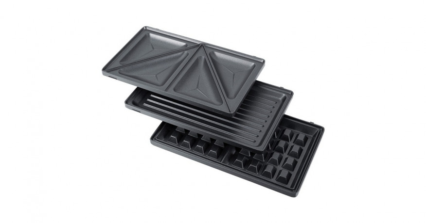 Steba Steba Multi-Snack-Maker 3in1 SG 65, Sandwichmaker silber/grau, 750 Watt, mit 3 Platten-Sets  silber/grau Steba Multi-Snack Maker 3in1 SG 65, сэндвичница серебристо-серая, 750 Вт, с набором тарелок 3