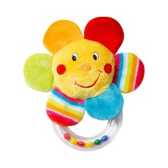 Fehn Greifling Blume mit Rasselring Classic Stars Игрушка-клатч цветок с погремушкой Classic Stars