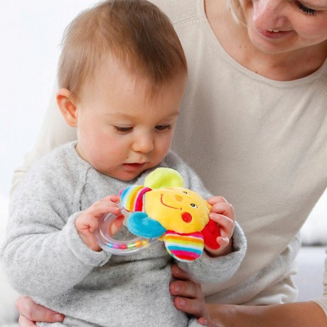 Fehn Greifling Blume mit Rasselring Classic Stars Игрушка-клатч цветок с погремушкой Classic Stars