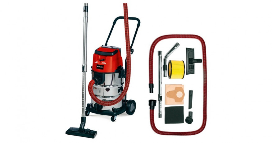 Einhell Einhell Nass-/Trockensauger TE-VC 36/30 Li rot/silber, ohne Akku und Ladegerat rot/silber Пылесос Einhell для сухой и влажной уборки TE-VC 36/30 Li красный/серебристый, без аккумулятора и зарядного устройства