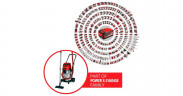 Einhell Einhell Nass-/Trockensauger TE-VC 36/30 Li rot/silber, ohne Akku und Ladegerat rot/silber Пылесос Einhell для сухой и влажной уборки TE-VC 36/30 Li красный/серебристый, без аккумулятора и зарядного устройства