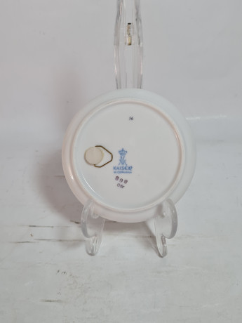 Тарелка декоративная винтажная AK Kaiser / Gör с изображением куропатки, фарфор, 10 см, Германия, 1960-70гг.