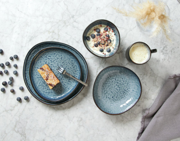 NOVEL Novel Kombiservice 10-tlg. SoREN blau Роман комбинированный сервиз 10 шт. S=6REN