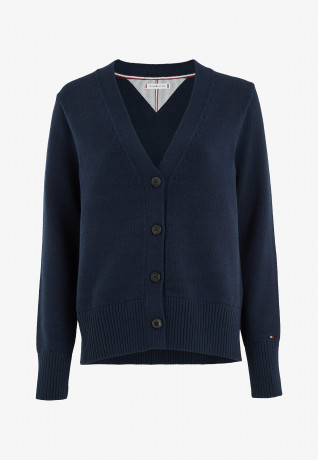 Tommy Hilfiger V-NECK Cardigan desert sky V-ОБРАЗНЫЙ ВЫРЕЗ Кардиган небо пустыни