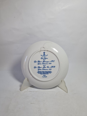 Тарелка декоративная винтажная Berlin Design / Opel Oldtimer "Opel.motiv 5", фарфор, 19.5 см, Западная Германия, 1983 год.