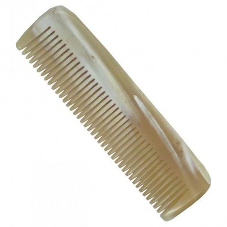 DOVO MERKUR Solingen Taschen Bartkamm Horn hell  Карманный гребень для бороды рожок яркий