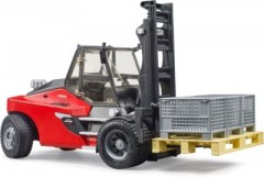 Bruder Gabelstapler Linde HT 160 mit Palette + 3 Gitter Вилочный погрузчик Linde HT 160 с поддоном + 3 решетки