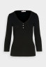 Tommy Hilfiger SLIM Long sleeved top black SLIM Топ с длинными рукавами черный