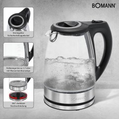 BOMANN BOMANN Wasserkocher WKS 6032 G CB  Чайник BOMANN WKS 6032 G CB