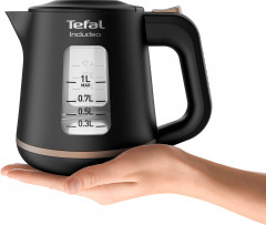 Tefal Tefal Wasserkocher KI5338 Includeo, 1 l, 2400 W, Anti-Rutsch-Griff, Wasserstandsanzeige, herausnehmbarer Filter  Чайник Tefal KI5338 Includeo, 1 л, 2400 Вт, противоскользящая ручка, индикатор уровня воды, съемный фильтр