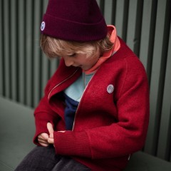 Manitober Wollwalk Bomber Jacke fur Kinder Шерстяной бомбер для детей
