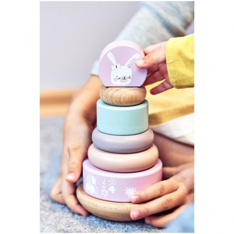 mamabrum Holzstapelturm Stapeln Bausteine Entwicklungsspielzeug Деревянная укладка башни стек строительные блоки развивающая игрушка