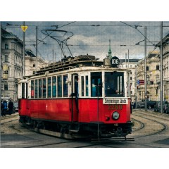 CALVENDO Puzzle CALVENDO Puzzle Oldtimer-Strassenbahn Type H1 am Wiener Schwarzenbergplatz Пазл CALVENDO Puzzle Старинный трамвай типа H1 на венской Шварценбергплац