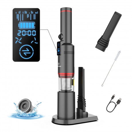 LBF LBF Akku-Handstaubsauger Tragbarer Autostaubsauger, Autostaubsauger 13000 Pa/100 W,bis 20min Schwarz Беспроводной ручной пылесос LBF, портативный автомобильный пылесос, автомобильный пылесос 13000 Па/100 Вт, до 20 минут