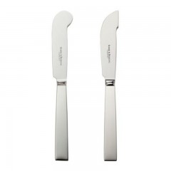 Robbe &amp; Berking Robbe &amp; Berking Riva 150 g versilbert Butter-/Kasemesser 2-tlg. Robbe &amp;amp; Berking Riva 150 г посеребренный нож для масла/сыра 2 шт.