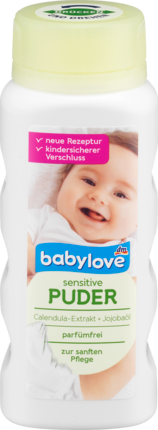 babylove Пудра для чувствительной кожи, 100 г