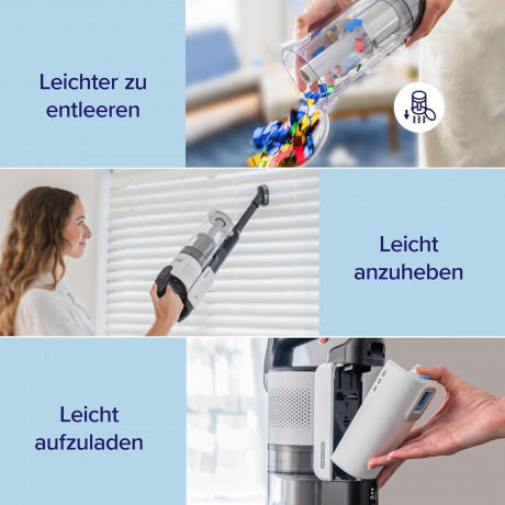 Levoit Levoit Akku-Hand-und Stielstaubsauger, 180,00 W, beutellos, Staubsauger mit Tierhaarduse, Anti-Haar-Verwicklung max 50min Laufzeit  Беспроводной ручной и стержневой пылесос Levoit, 180,00 Вт, без мешка, пылесос с насадкой для шерсти животных, предо