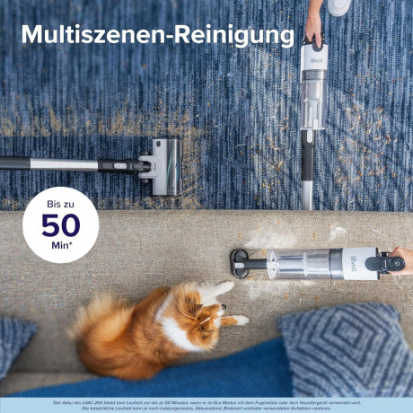 Levoit Levoit Akku-Hand-und Stielstaubsauger, 180,00 W, beutellos, Staubsauger mit Tierhaarduse, Anti-Haar-Verwicklung max 50min Laufzeit  Беспроводной ручной и стержневой пылесос Levoit, 180,00 Вт, без мешка, пылесос с насадкой для шерсти животных, предо