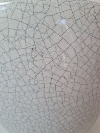 Ваза винтажная Karlsruhe, кракле с изображением городской площади, 29 x 20 см, Германия, 1960-70гг.