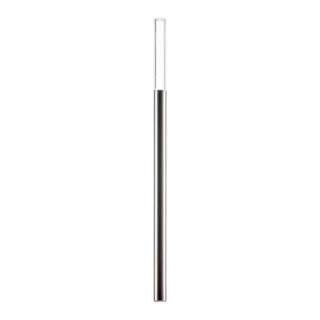 Eisch Eisch Gentleman Trinkhalm Glas Platin mit Reinigungsburste - im Geschenkkarton l: 20 cm / d: 9 mm Eisch Gentleman соломинка для питья стеклянная платиновая с щеточкой для чистки - в подарочной упаковке д: 20 см / г: 9 мм