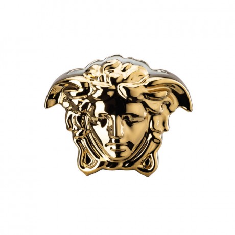 Rosenthal meets Versace Rosenthal Versace Medusa Grande Vase gold h: 9 cm Ваза Rosenthal Versace Medusa Grande, золото, высота: 9 см
