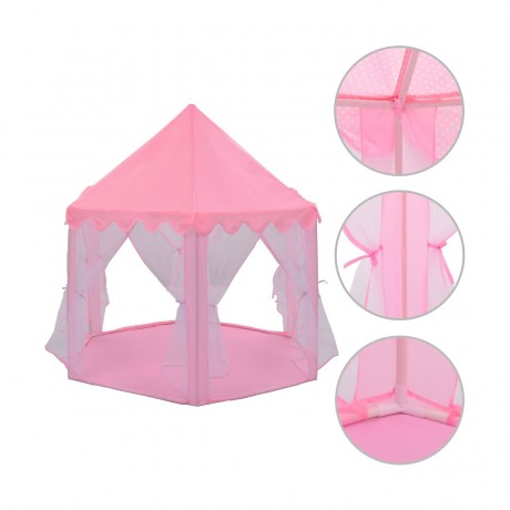 vidaXL Prinzessin-Spielzelt Rosa Spielzelt Игровая палатка Princess Игровая палатка розового цвета