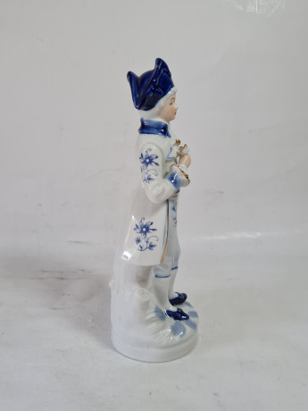 Статуэтка винтажная Ginori Im Stil "Солдат в треуголке", фарфор, 21 x 7 см, Германия, 1960-70гг.