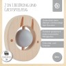 bieco Beissring Holz Natur Zahnungshilfe mit Silikon Kugeln Baby Greifling 7cm Beissringe Кольцо для прорезывания зубов