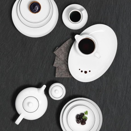 Seltmann Weiden Seltmann Weiden Lido Black Line Brotteller rund 17 cm Seltmann Weiden Lido Black Line Хлебная тарелка круглая 17 см