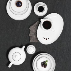 Seltmann Weiden Seltmann Weiden Lido Black Line Brotteller rund 17 cm Seltmann Weiden Lido Black Line Хлебная тарелка круглая 17 см