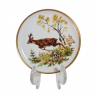 Тарелка декоративная винтажная AK Kaiser / Loh с изображением оленя, фарфор, 10 см, Германия, 1960-70гг.