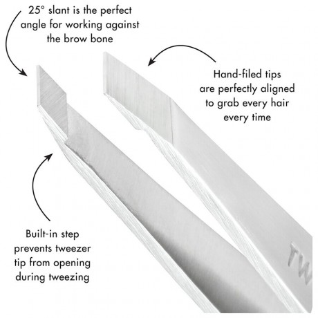 Tweezerman Platinum Slant Tweezer  Платиновый косой пинцет