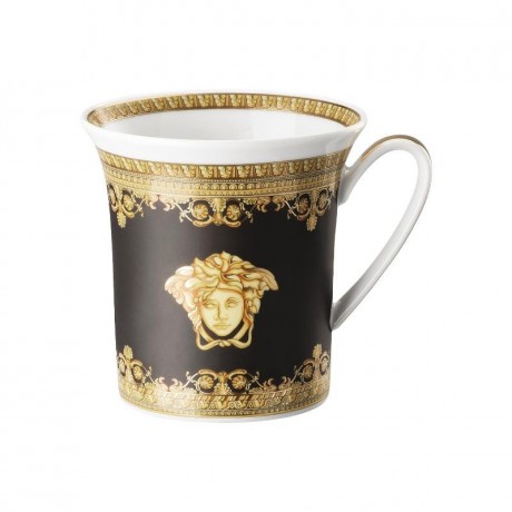 Rosenthal meets Versace Rosenthal Versace I love Baroque - Nero Becher mit Henkel 0,35 L Кружка Rosenthal Versace I love Baroque - Nero с ручкой 0,35 л