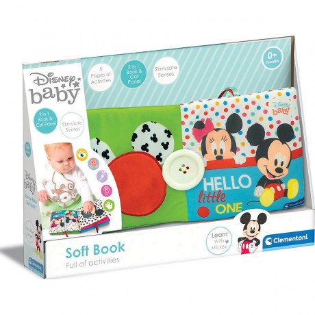 Clementoni Disney Baby Stoff-Buch Диснеевская книга о детских вещах