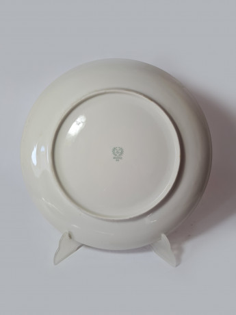 Bavaria Винтажное блюдо с обильной позолотой и золотым цветочным узором, 29,5см, Германия, 1960-70гг.