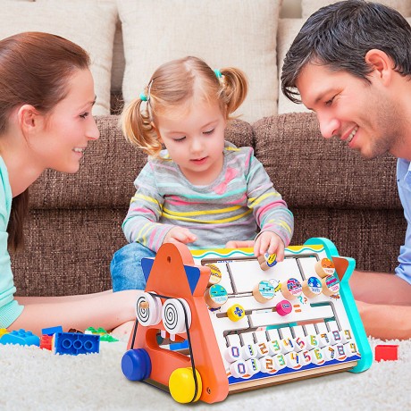 BeebeeRun Motorikwurfel motorikschleife Holzspielzeug Wurfel Кубик моторики Цикл моторики Деревянные кубики-игрушки