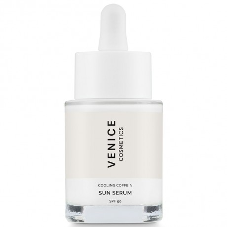 VENICE Cooling Coffein Sun Serum – LSF50  Охлаждающая солнцезащитная сыворотка с кофеином SPF50