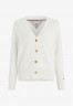 Tommy Hilfiger V-NECK Cardigan ecru V-ОБРАЗНЫЙ ВЫРЕЗ Кардиган экрю