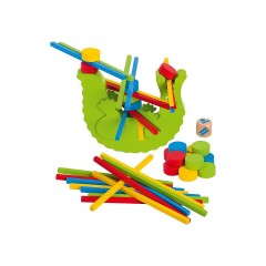 goki Stapel-  Balancierspiel Krokodil Игра балансировки стека крокодил