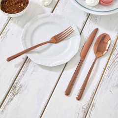 Sambonet Sambonet Linear - Edelstahl / PVD Kupfer Besteckset 24-tlg. Vollheft / Monoblock Sambonet Linear - набор столовых приборов из нержавеющей стали / меди с PVD-покрытием, 24 предм. Полный буклет/моноблок