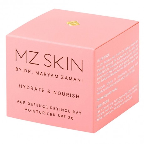 MZ SKIN Hydrate & Nourish Age Defence Retinol Day Moisturiser  Увлажняющий и питающий антивозрастной дневной увлажняющий крем с ретинолом