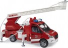 Bruder Mercedes Benz Sprinter Feuerwehr mit Drehleiter Wasserpumpe Пожарная команда Mercedes Benz Sprinter с водяным насосом с поворотной лестницей