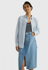 Tommy Hilfiger Button-down blouse breezy blue Блузка на пуговицах свежий синий