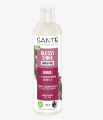 SANTE NATURKOSMETIK Shampoo Glossy Shine,  Шампунь Шампунь Глянцевый блеск с органическим экстрактом листьев березы и тройным протеиновым комплексом, 250 мл