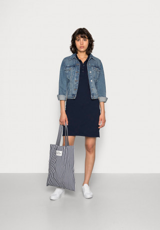 Tommy Hilfiger HERITAGE SLIM DRESS Day dress midnight HERITAGE SLIM DRESS Повседневное платье полночь