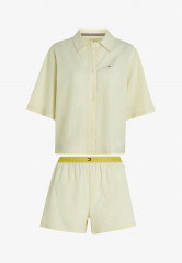 Tommy Hilfiger ITHACA STRIPE SHORT SET Pyjamas ithaca   vivid yellow КОРОТКИЙ КОМПЛЕКТ В ПОЛОСКУ ITHACA пижама Итака ярко-желтый