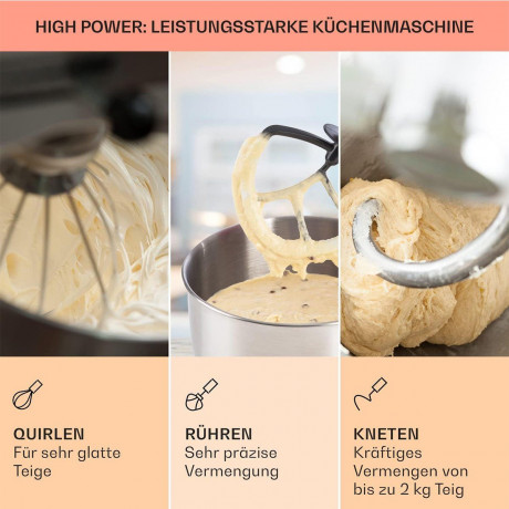 Rutaqian Rutaqian Multikocher Kuchenmaschine 1400W, Knetmaschine mit 7 Liter Edelstahl Schussel, Teigmaschine zum Ruhren, Kneten und Aufschlagen  Мультиварка Rutaqian для торта 1400 Вт, тестомес с 7-литровой миской из нержавеющей стали, тестомес для перем