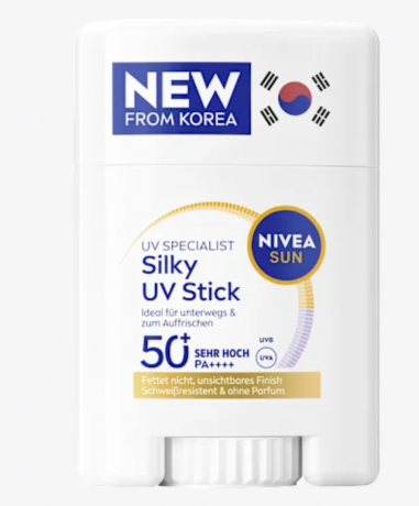 NIVEA SUN Sonnenstick Gesicht, silky UV stick, LSF 50+, Солнцезащитный стик для лица, шелковистый УФ-стик, SPF 50+, 15 г