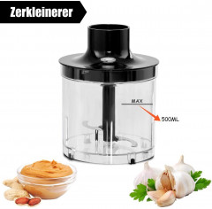 COSTWAY COSTWAY Stabmixer, 500ml Aufsatz, 700ml Becherglas, Schneebesen, 2 Tempos  Ручной блендер COSTWAY, насадка 500 мл, стакан 700 мл, венчик, 2 скорости