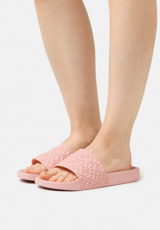 Tommy Hilfiger MONOGRAM POOL SLIDE Mules soothing pink ГОРКА ДЛЯ БАССЕЙНА MONOGRAM Мюли успокаивающий розовый